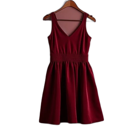 dress, red, dark, burgundy transparent PNG cut-out