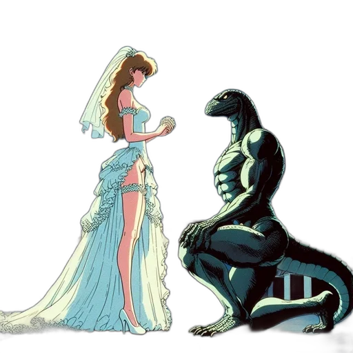 dress, concept art, comic book art, fantasy art transparent PNG cut-out