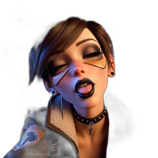 face, cyberpunk, concept art, photorealistic transparent PNG cut-out