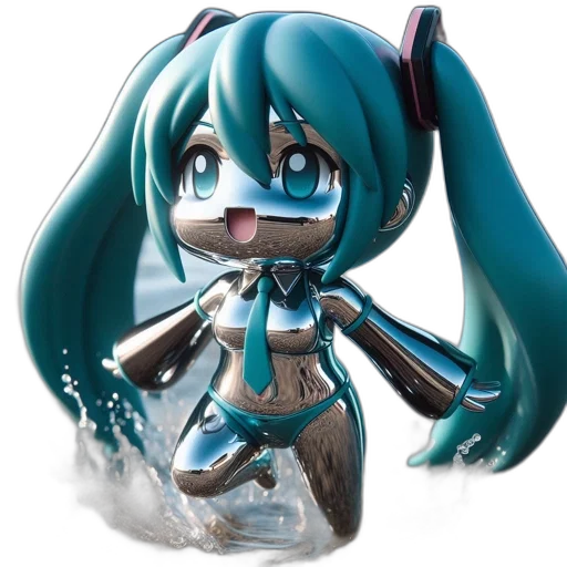 bottle, robot, weapon, 3d render transparent PNG cut-out