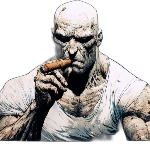 comic book art, concept art, photorealistic, fantasy art transparent PNG cut-out