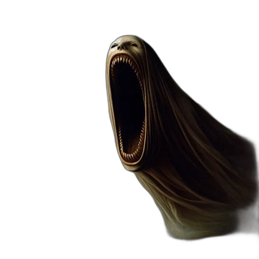 mask, hair, creature, shoes transparent PNG cut-out