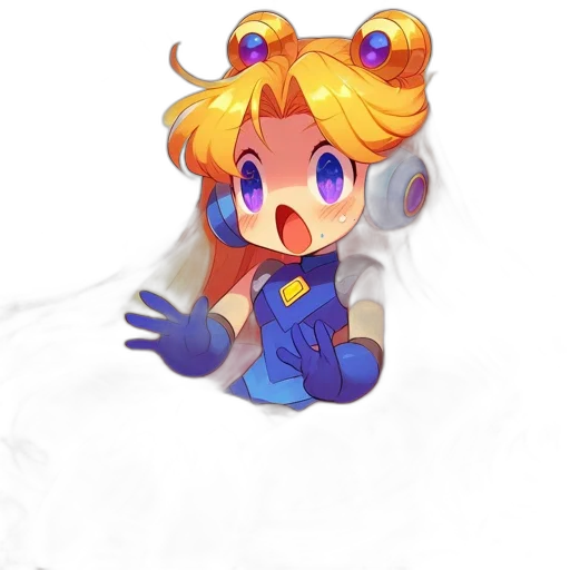 staff, mask, hair, crown transparent PNG cut-out