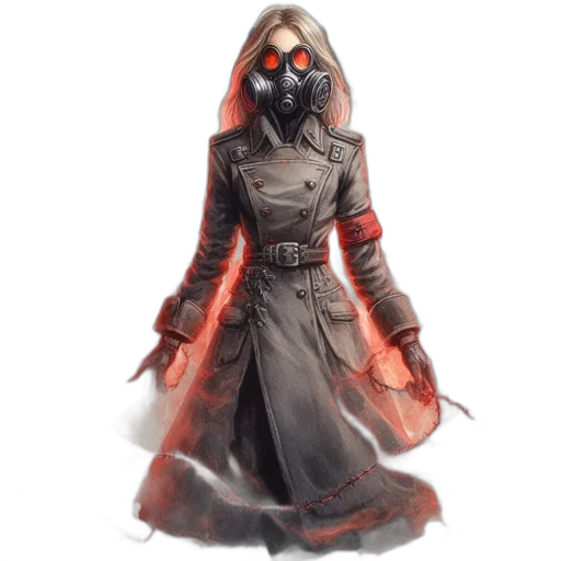 mask, jacket, creature, dress transparent PNG cut-out