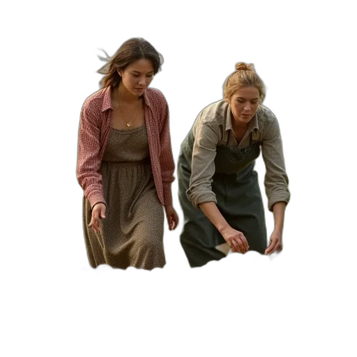 jacket, dress, staff, concept art transparent PNG cut-out
