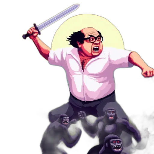 staff, weapon, concept art, pixel art transparent PNG cut-out