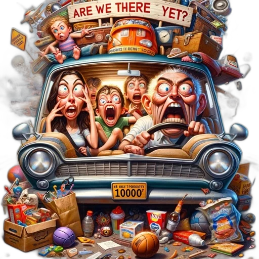 car, concept art, comic book art, comical transparent PNG cut-out