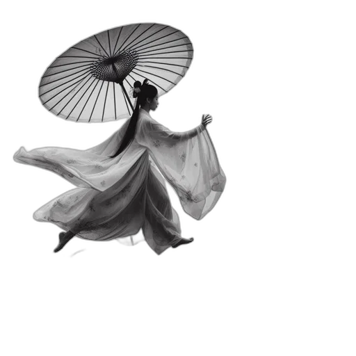 umbrella, dress, hat, flower transparent PNG cut-out