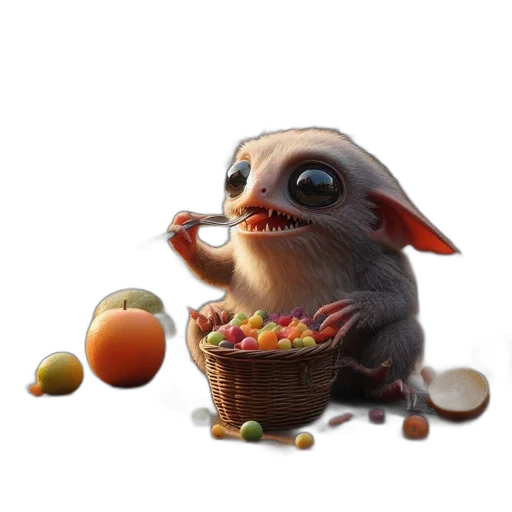 food, creature, staff, animal transparent PNG cut-out