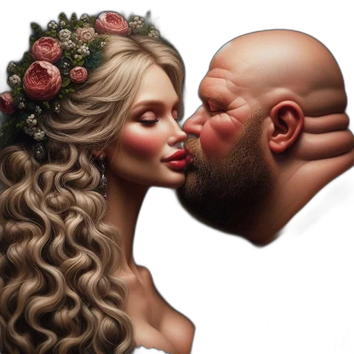 face, mask, crown, hair transparent PNG cut-out