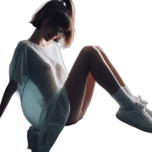 shoes, dress, 3d render, photorealistic transparent PNG cut-out