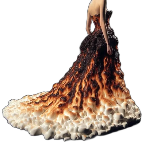 dress, hair, creature, shoes transparent PNG cut-out