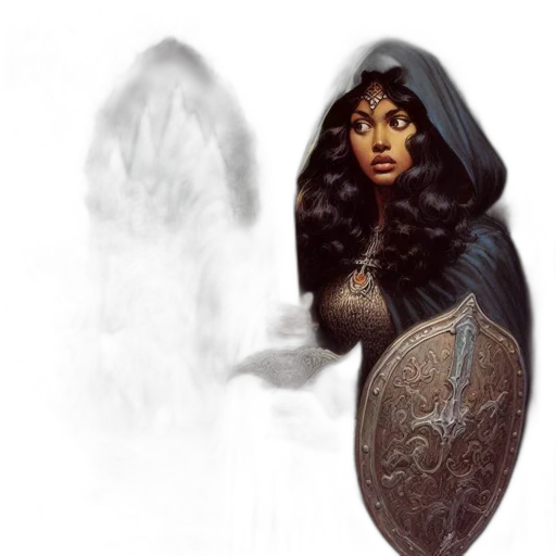 fantasy art, concept art, comic book art, photorealistic transparent PNG cut-out