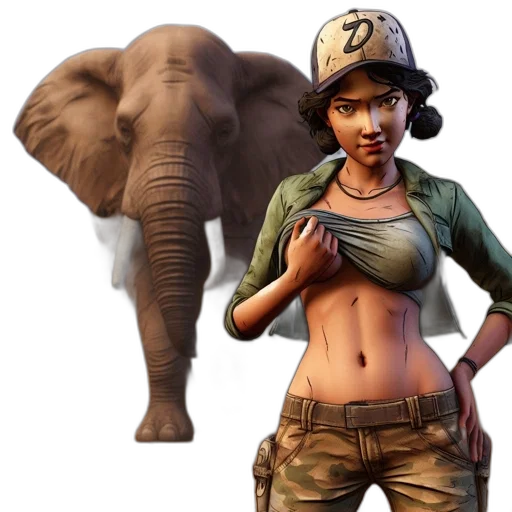 concept art, pixel art, 3d render, fantasy art transparent PNG cut-out