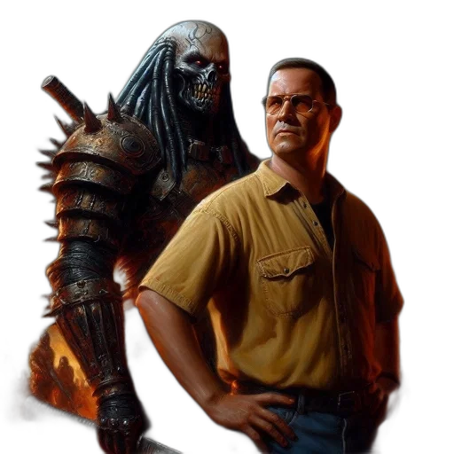 staff, creature, robot, concept art transparent PNG cut-out
