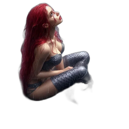 creature, hair, jewelry, dress transparent PNG cut-out
