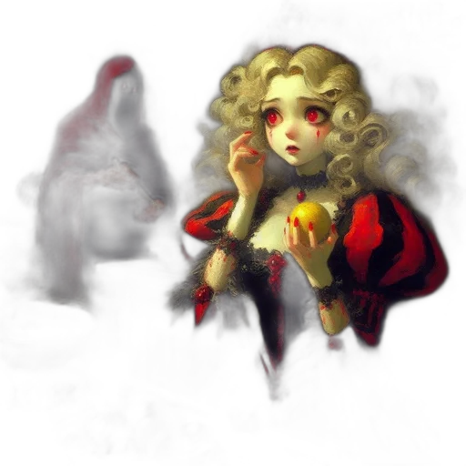 crown, staff, creature, mask transparent PNG cut-out