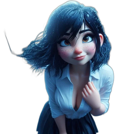 dress, face, creature, robot transparent PNG cut-out