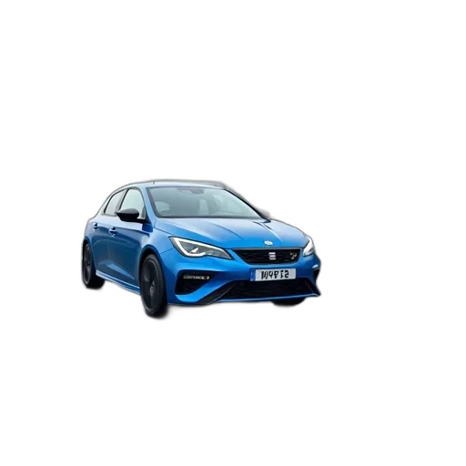 car, 3d render, blue, hatchback transparent PNG cut-out