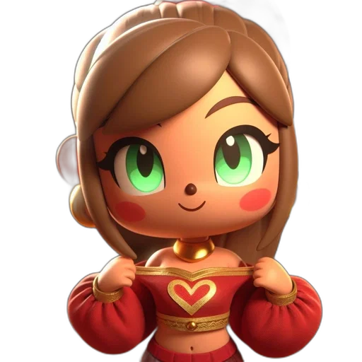 staff, crown, jewelry, 3d render transparent PNG cut-out