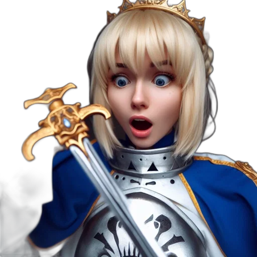 crown, sword, face, staff transparent PNG cut-out