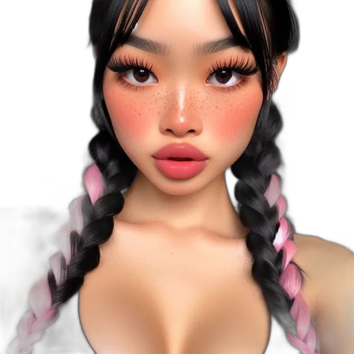 face, jewelry, 3d render, photorealistic transparent PNG cut-out