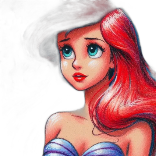 dress, crown, face, watercolor transparent PNG cut-out
