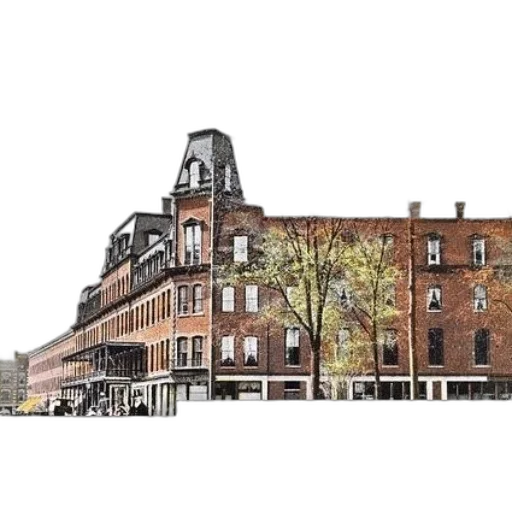 building, photorealistic, concept art, watercolor transparent PNG cut-out