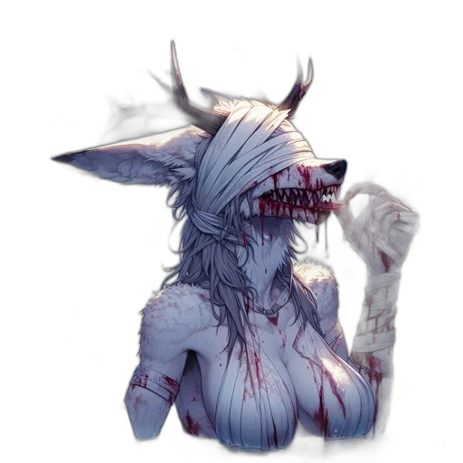 creature, mask, staff, animal transparent PNG cut-out