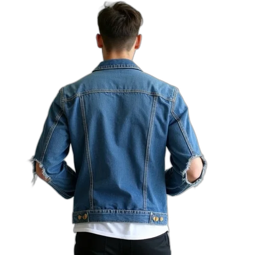 jacket, 3d render, photorealistic, vaporwave transparent PNG cut-out