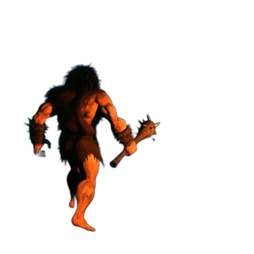 creature, animal, staff, hair transparent PNG cut-out