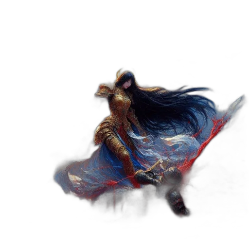 sword, weapon, hair, staff transparent PNG cut-out