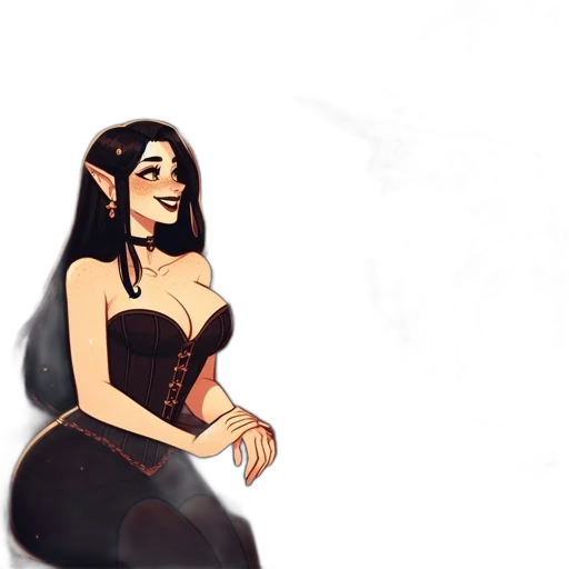 dress, creature, concept art, fantasy art transparent PNG cut-out