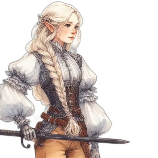 sword, fantasy art, concept art, watercolor transparent PNG cut-out