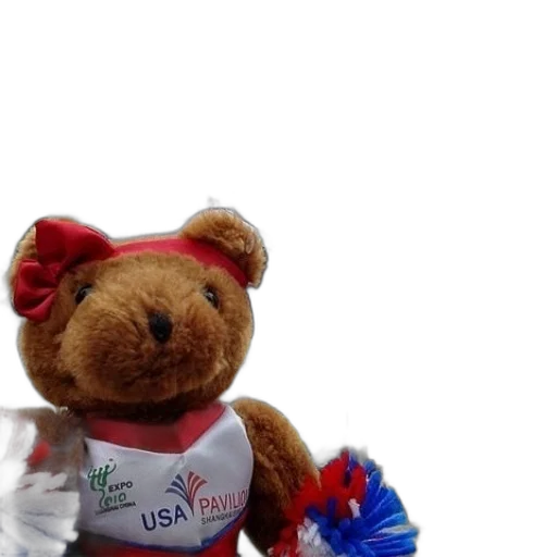 teddy, bear, wearing, usa transparent PNG cut-out