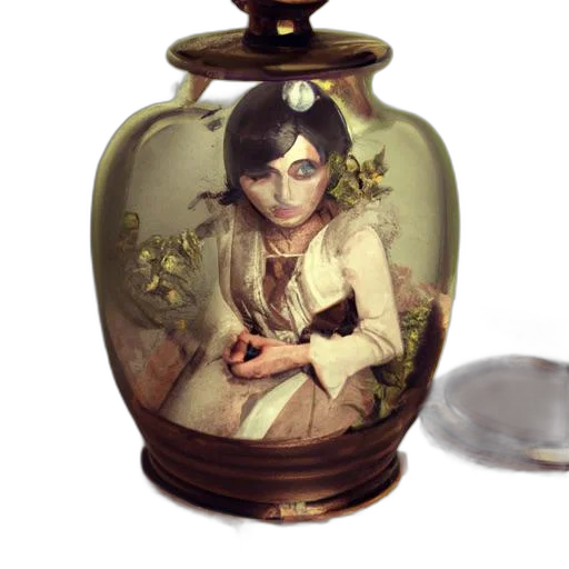 bottle, jewelry, fantasy art, concept art transparent PNG cut-out