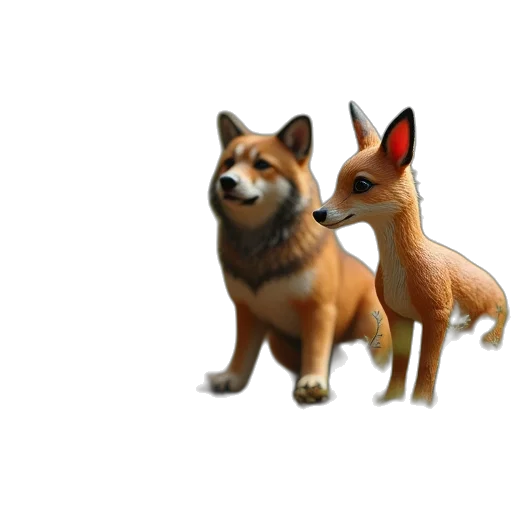 animal, creature, staff, 3d render transparent PNG cut-out