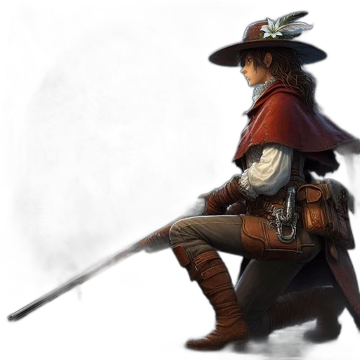 staff, sword, weapon, hat transparent PNG cut-out