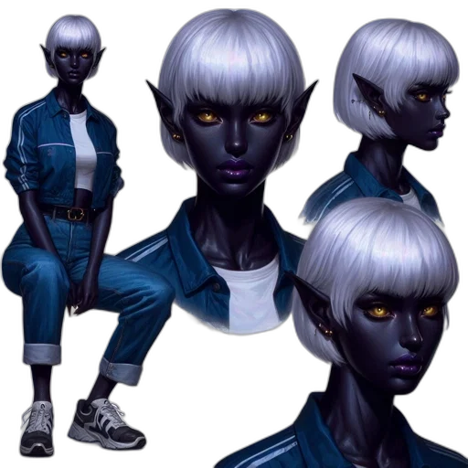 concept art, cyberpunk, fantasy art, comic book art transparent PNG cut-out