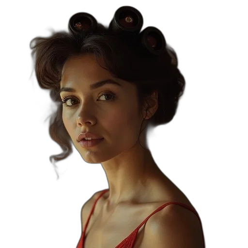face, crown, hair, dress transparent PNG cut-out