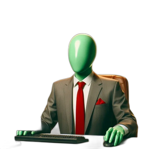 staff, robot, mask, jacket transparent PNG cut-out