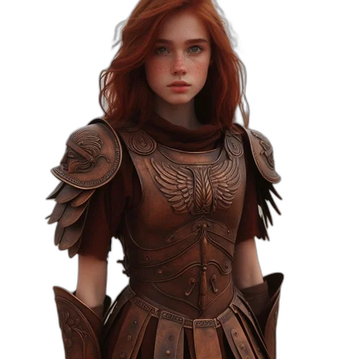 dress, jacket, sword, fantasy art transparent PNG cut-out
