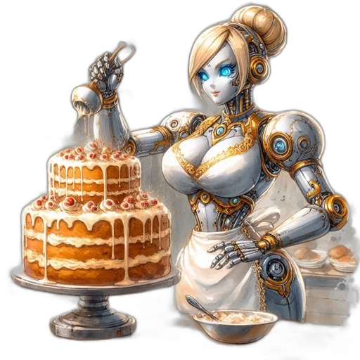 robot, dress, crown, jewelry transparent PNG cut-out
