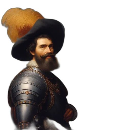 sword, hat, crown, face transparent PNG cut-out
