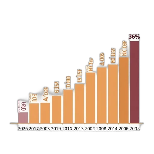 bar, chart, showing, percentage transparent PNG cut-out