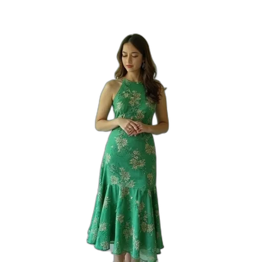 dress, forest, green, first transparent PNG cut-out