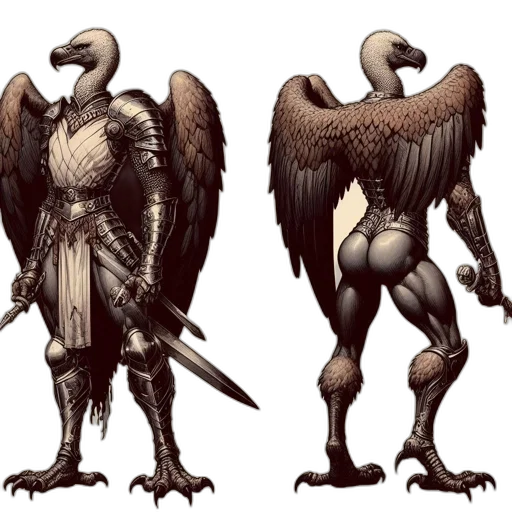creature, concept art, fantasy art, 3d render transparent PNG cut-out