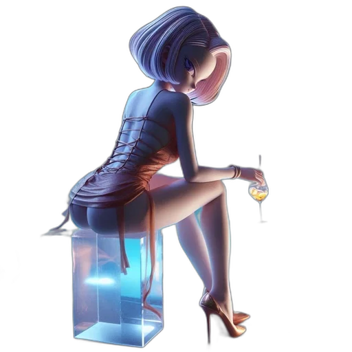 dress, furniture, robot, bottle transparent PNG cut-out