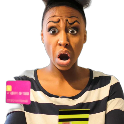 staff, woman, shocked, facial transparent PNG cut-out