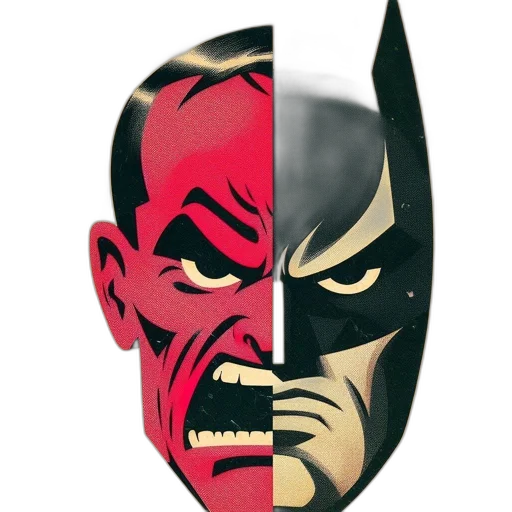 mask, face, comic book art, concept art transparent PNG cut-out
